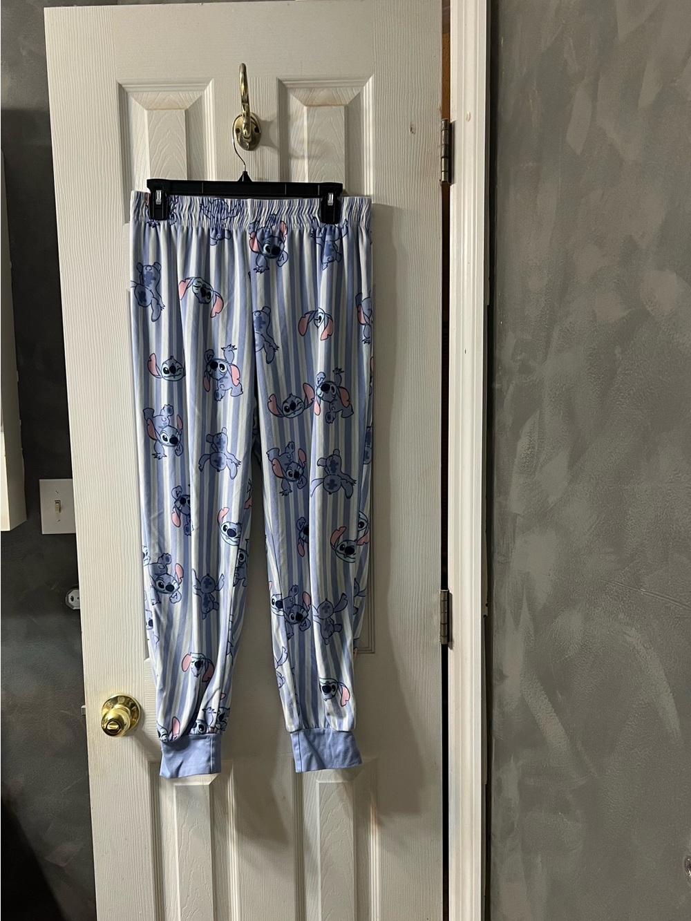 Disney Lilo & Stitch Blue & White Striped Pajama Pants – Women’s Small